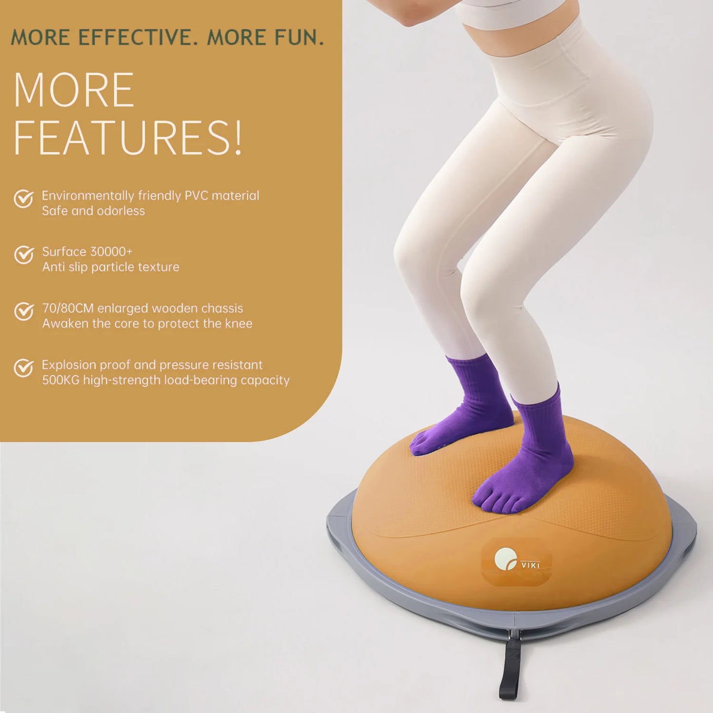 Home Workout Balance Ball and Half Ball Trainer for Core Training