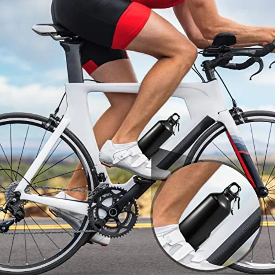 Aluminum Sport Water Bottles Buckle Twist Cap Leak Proof Reusable