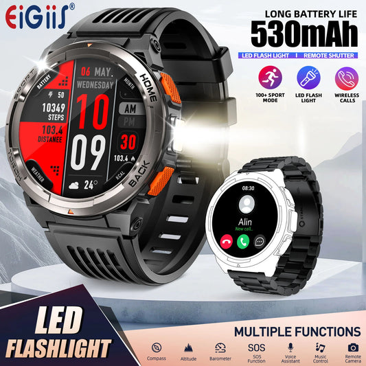 EIGIIS KE5 Smart Watch With Compass And Altitude Barometer Waterproof