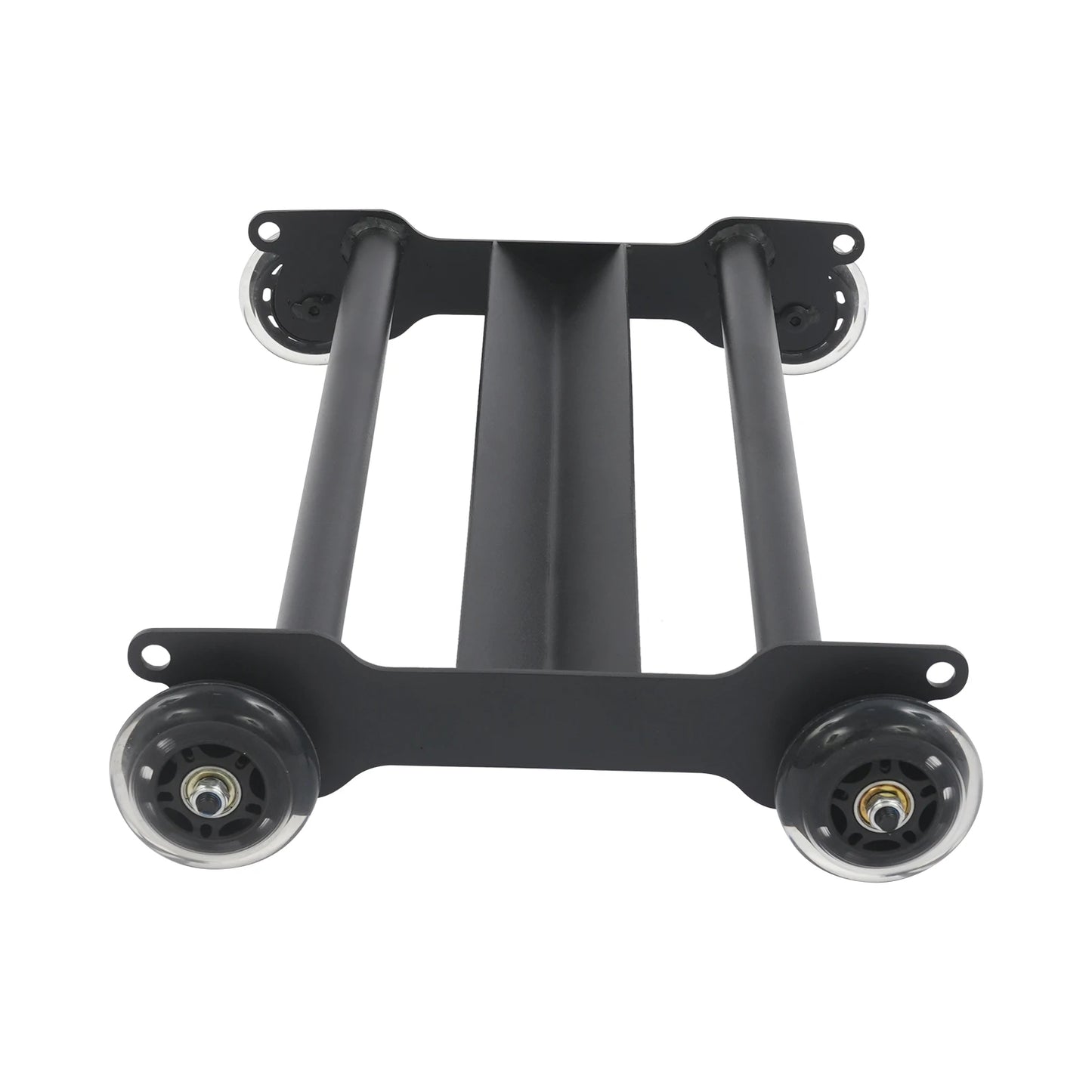 Abdominal Trainer with Wheels 440lbs Load Capacity Home Gym Fitness Equipment with 4 Smooth Gliding Wheels for Core Legs Glutes Strength Training Black