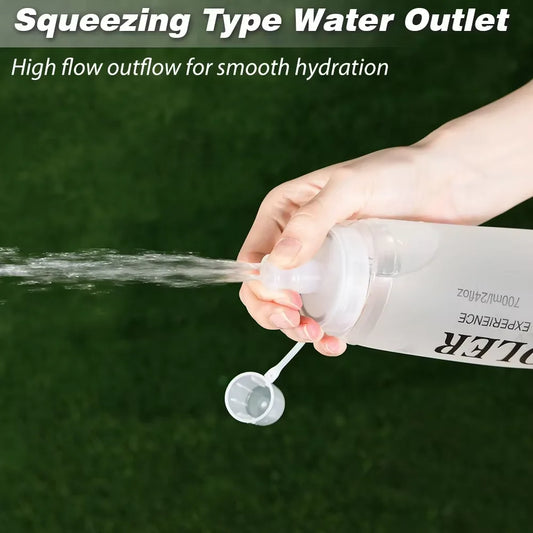 Sports Water Bottles BPA-Free Collapsible Soft Flask Running Camping Hiking Hydro Flask Soft Water Bottle for Hydration