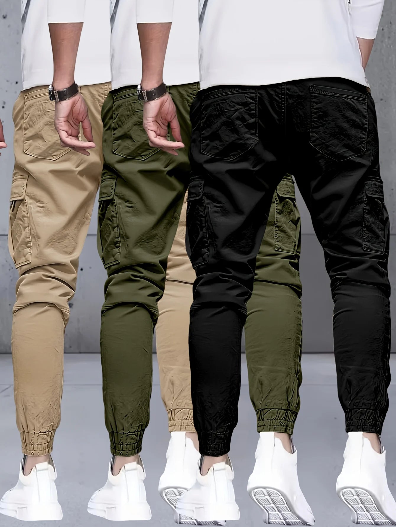 Winthunder Mens Regular Fit Pants Set Three Piece Collection