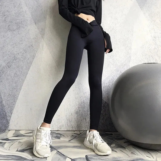 Women Stretch Yoga Pants High Waist Quick-Dry for Running