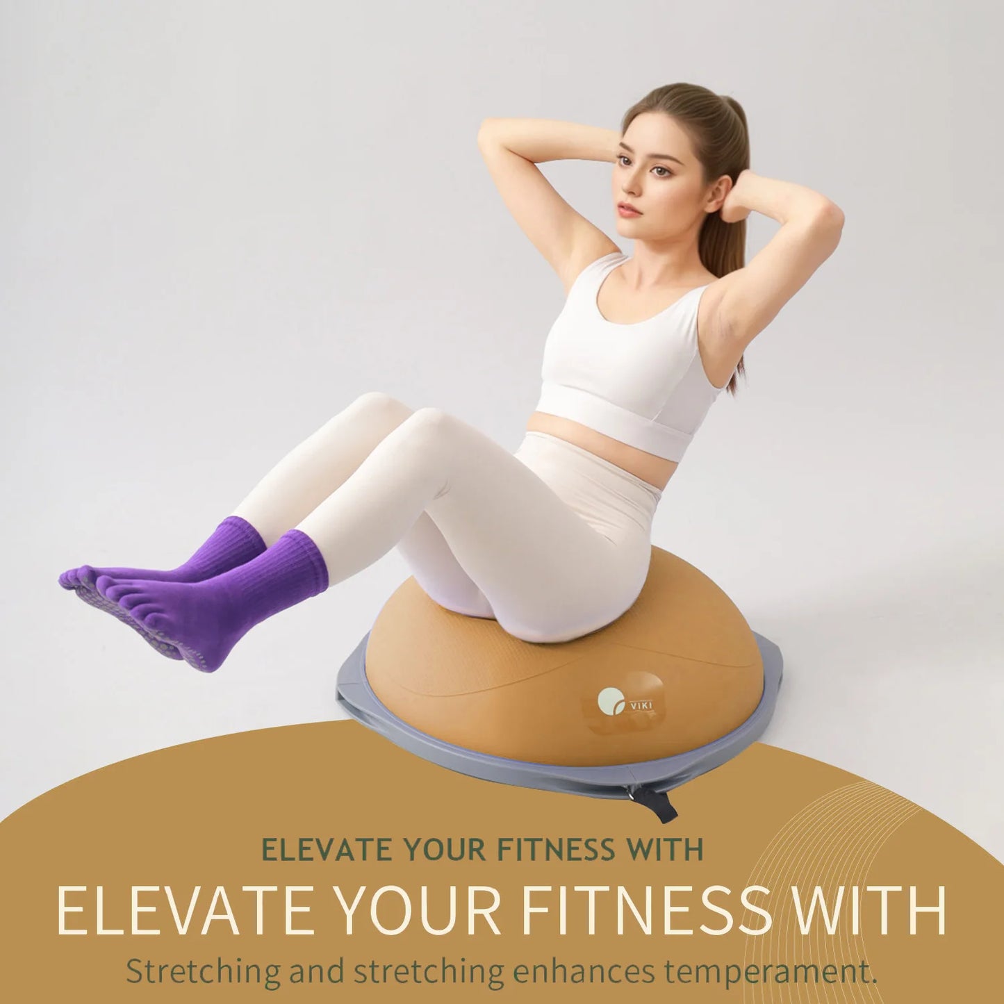 Home Workout Balance Ball and Half Ball Trainer for Core Training