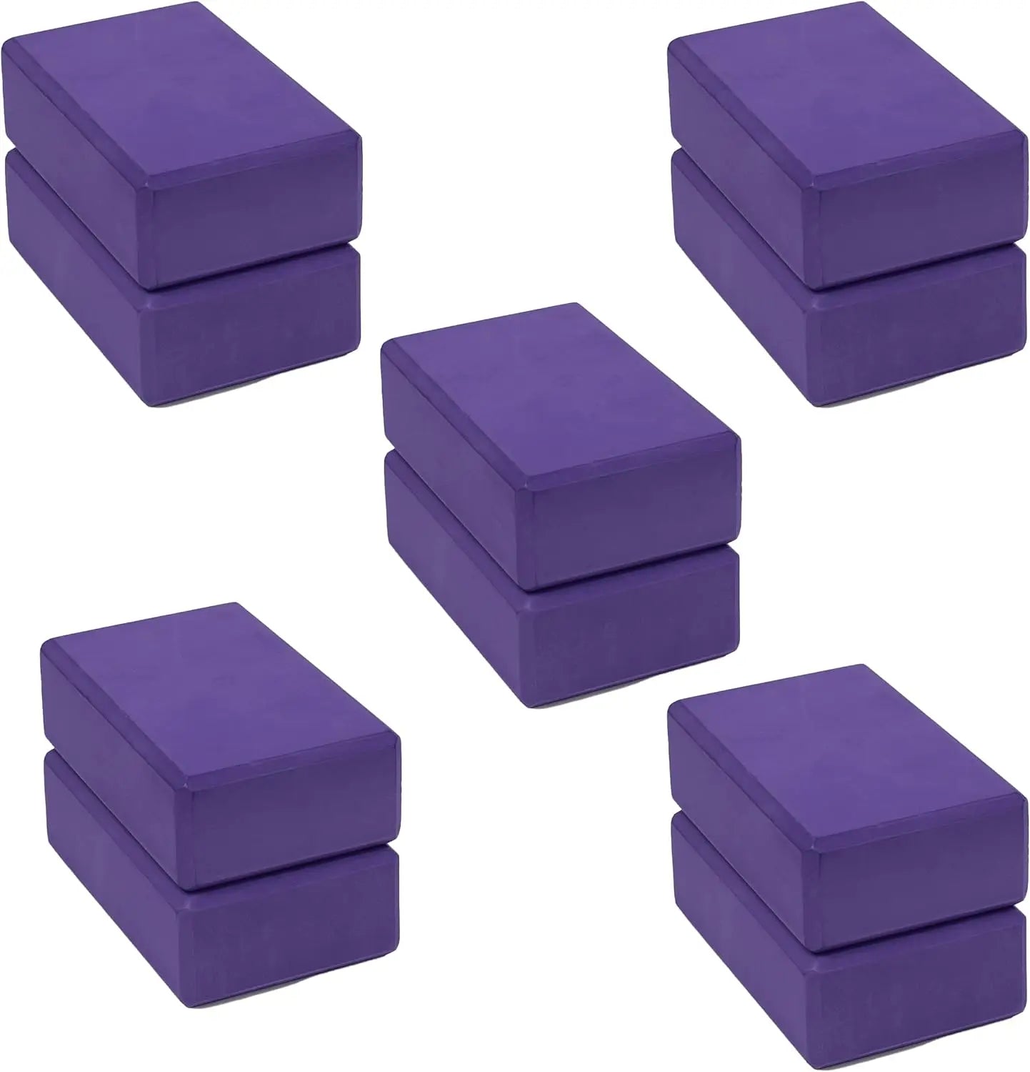 Yoga, Pilates, Workout - EVA Foam Yoga Blocks, 10 Pack, Firm and Supportive, 3\