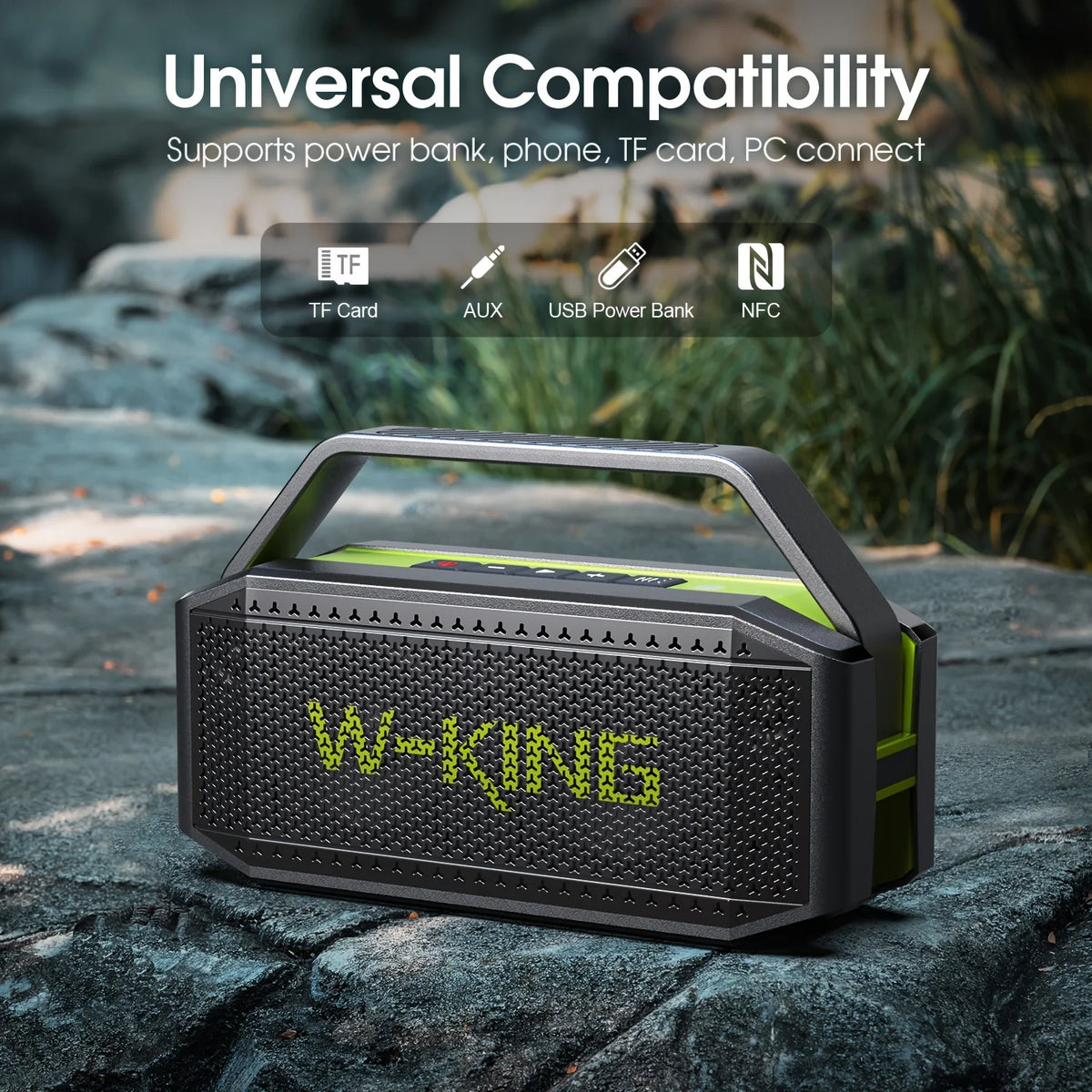 W-King D9-1 100W Bluetooth Speaker With Deep Bass Waterproof Rating