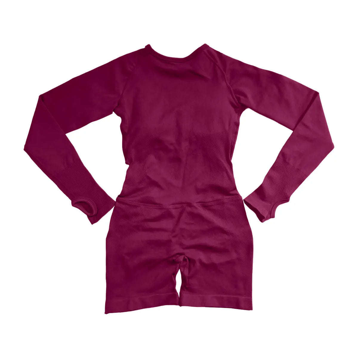 NCLAGEN Women's Seamless Backless Long Sleeve Yoga Jumpsuit