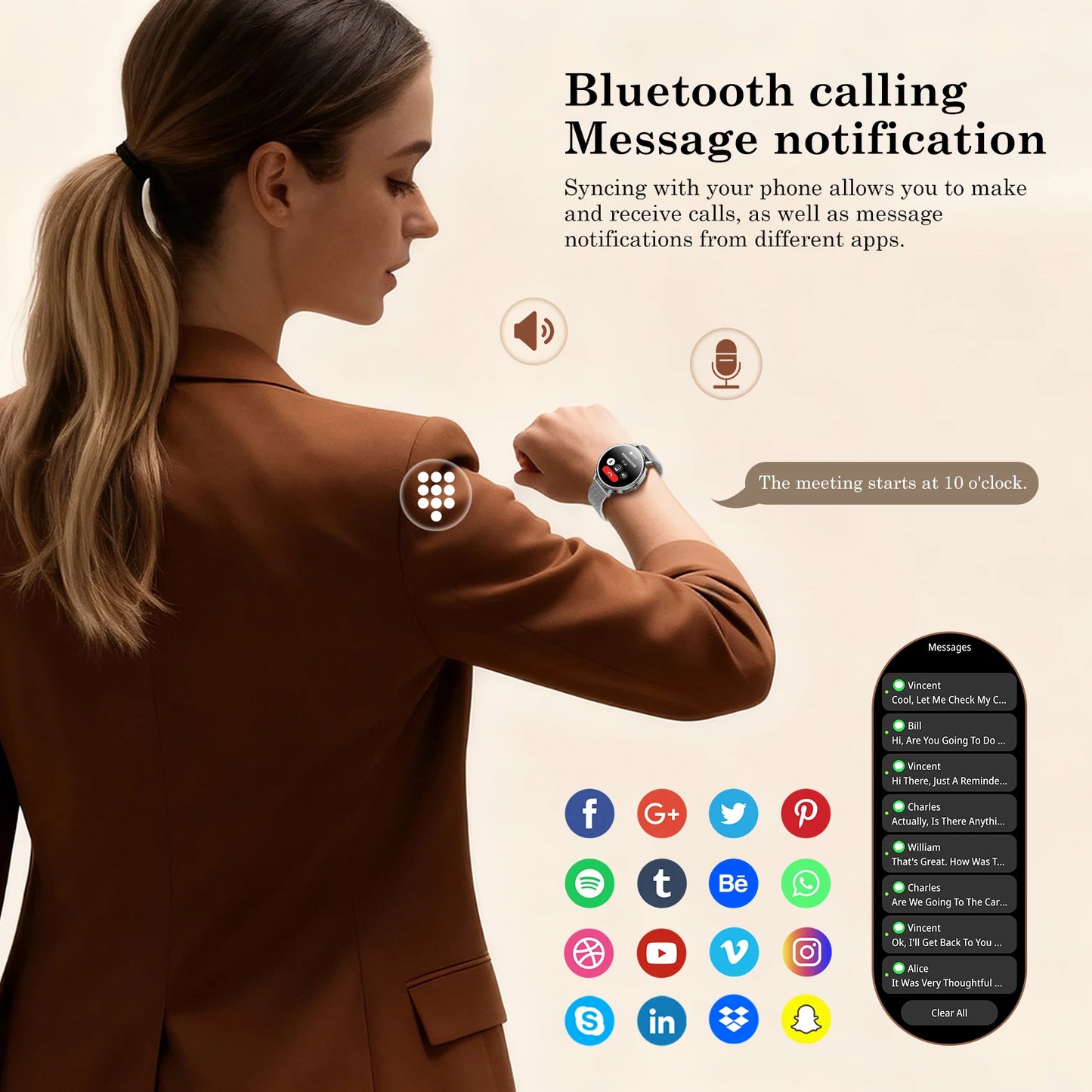 Blackview X30 Smartwatch With Health Monitor And Fitness Tracker