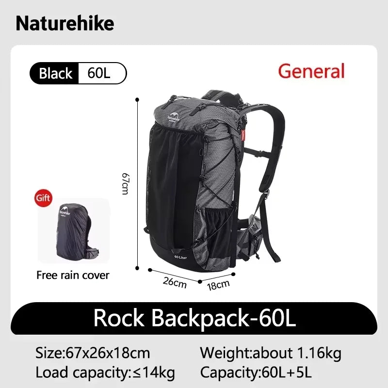 Naturehike Waterproof Hiking Backpack With Rain Cover