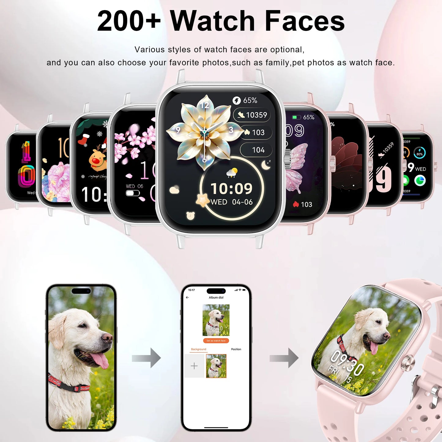 INNOFOVO Smart Watch With Call And Message Alerts Fitness Tracker