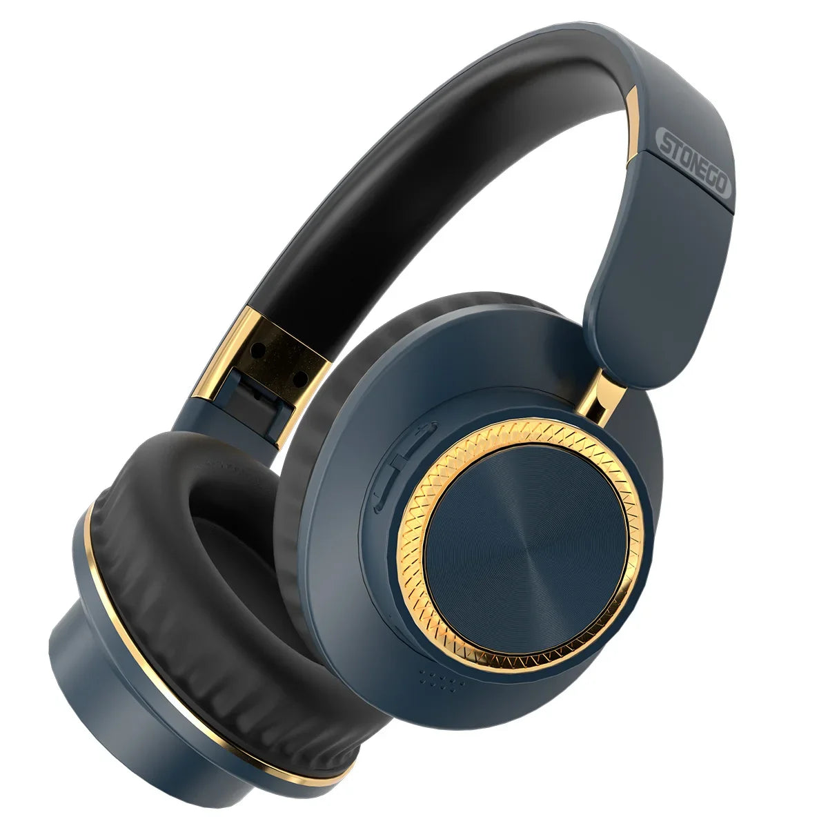 Foldable Wireless Bluetooth Headphones with 40mm Driver for Rich HiFi Sound and Heavy Bass Over Ear Gaming Headset with Built In Microphone and Wireless Calling for PC and Phone Suitable for Home Office Travel and Gaming