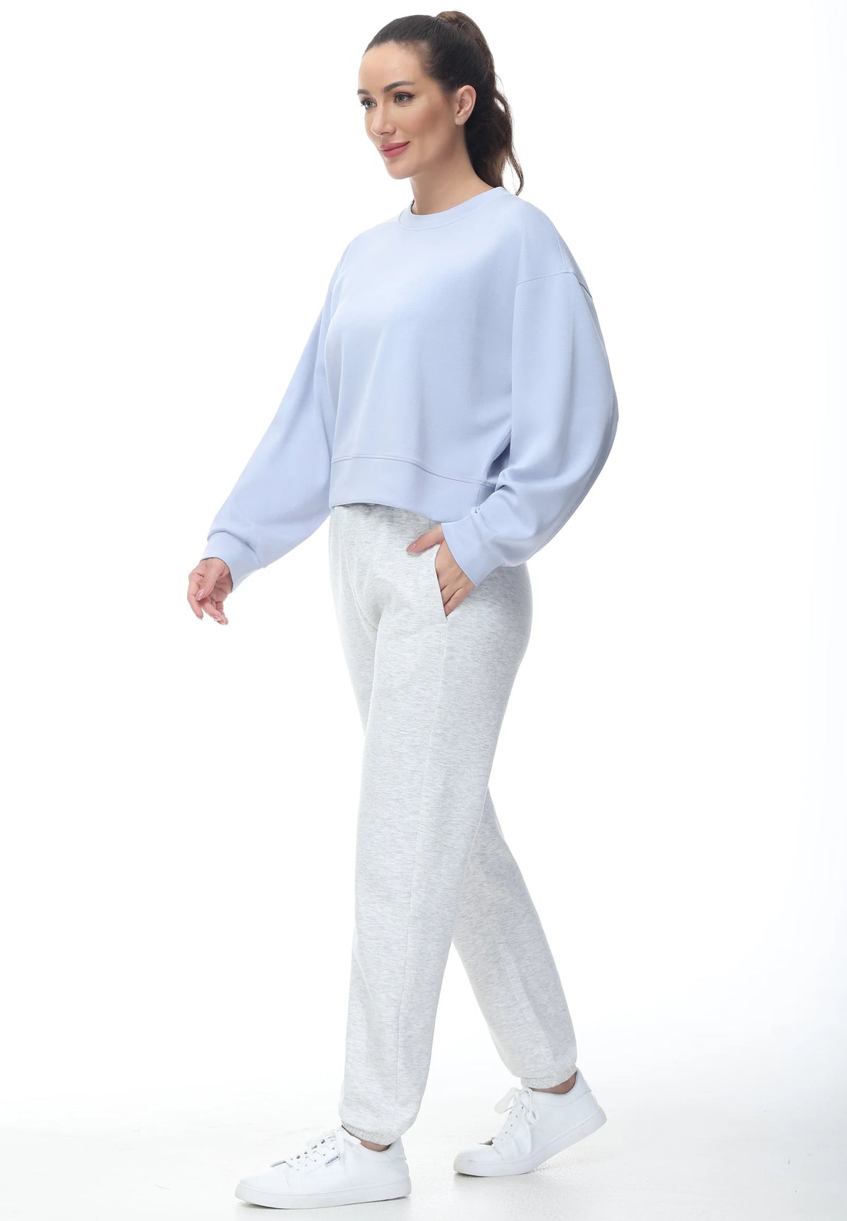 THE GYM PEOPLE Women's Baggy Cinch Bottom Sweatpants With Pockets