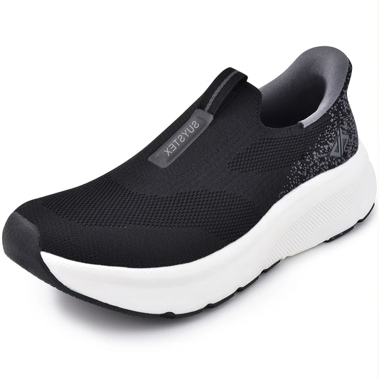 Men's Slip-On Walking Shoes With Arch Support Cushioned Zero Drop