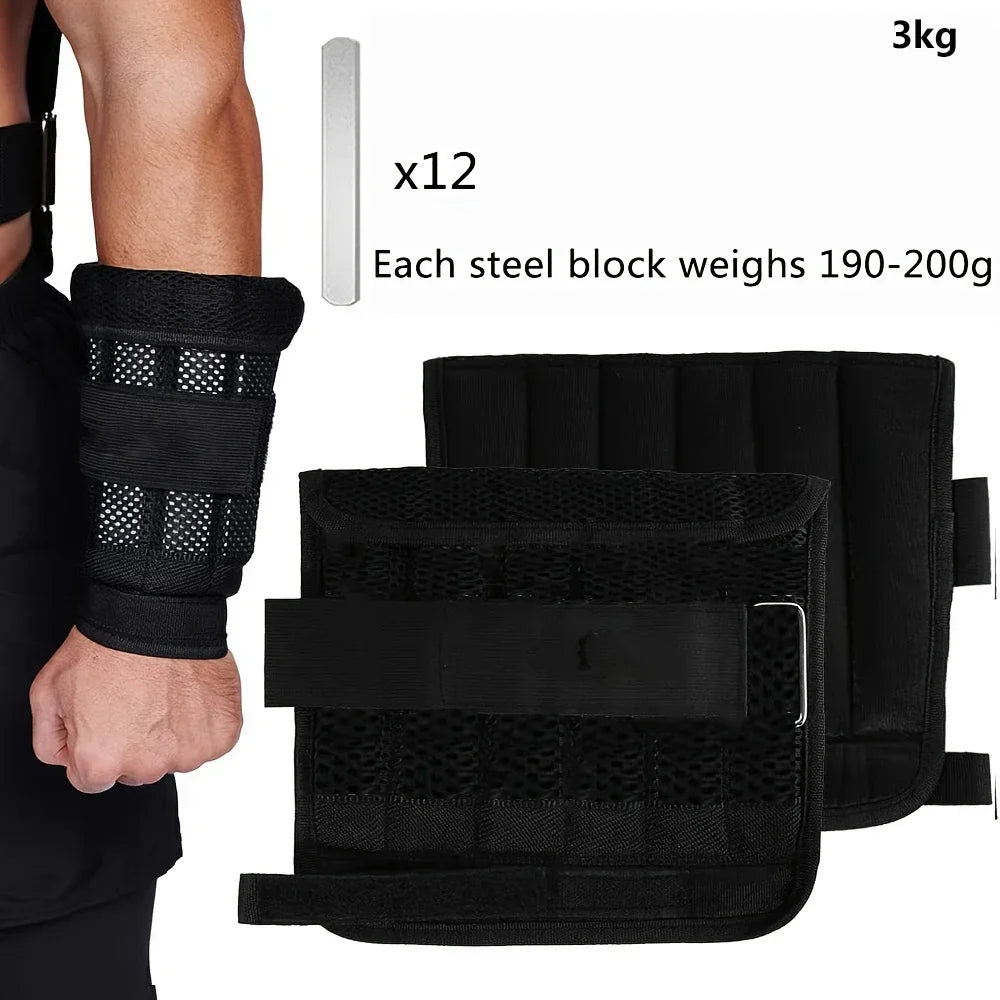 Adjustable Weight Vest And Ankle And Wrist Weights For Training