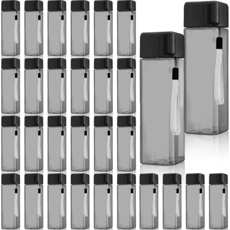 30 Pcs Water Bottle Bulk 17 oz Reusable Leak Proof Portable Bottles Plastic Sports Drink Bottles Large for Adults for School Cl