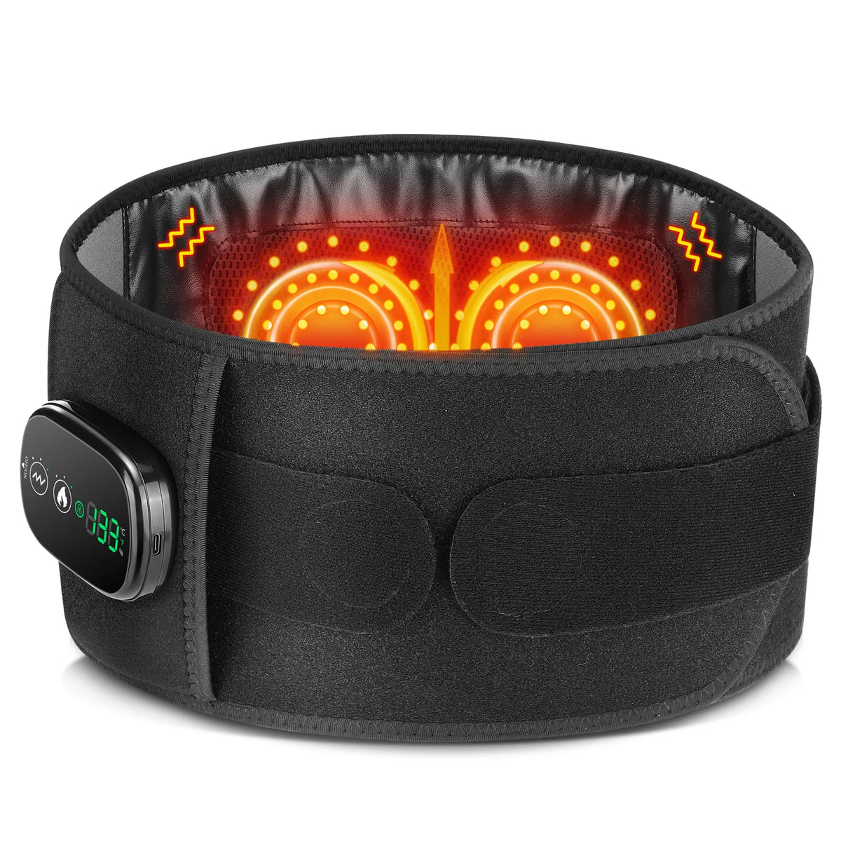 Hailicare Heated Lumbar Support Belt With Vibration Massage