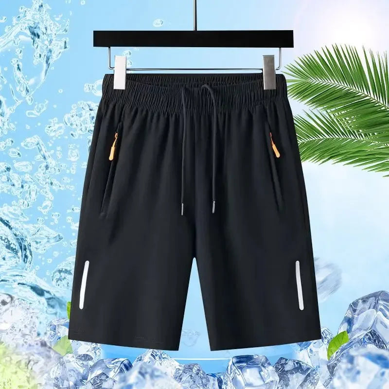 Ice Silk Quick Dry Running Shorts Breathable Summer Athletic Fitness