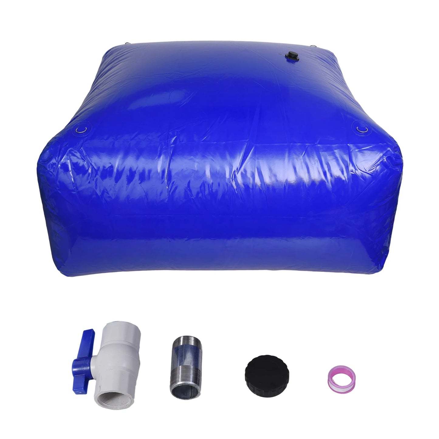 [4000L] PVC Water Storage Bladder, Foldable Soft Water Bag with Valve, Large Capacity, Portable PVC Storage Container for Fire Prevention, Drought Resistance, Water Storage Bag Soft Water Tank