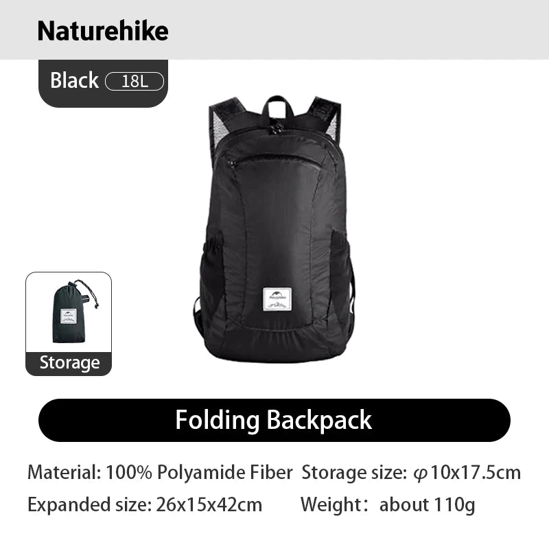 Naturehike Ultra Lightweight Nylon Camping Backpack For Outdoor Travel