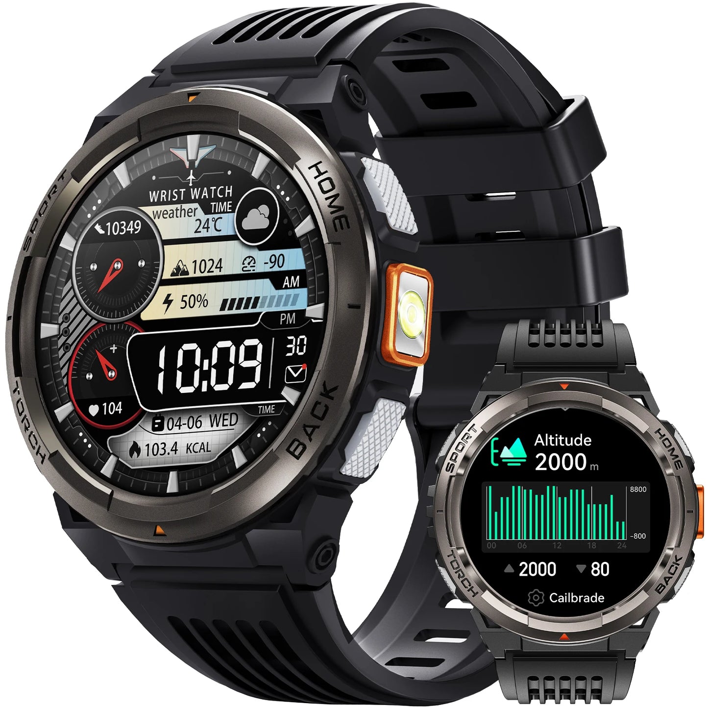 EIGIIS KE5 Smart Watch With Compass And Altitude Barometer Waterproof