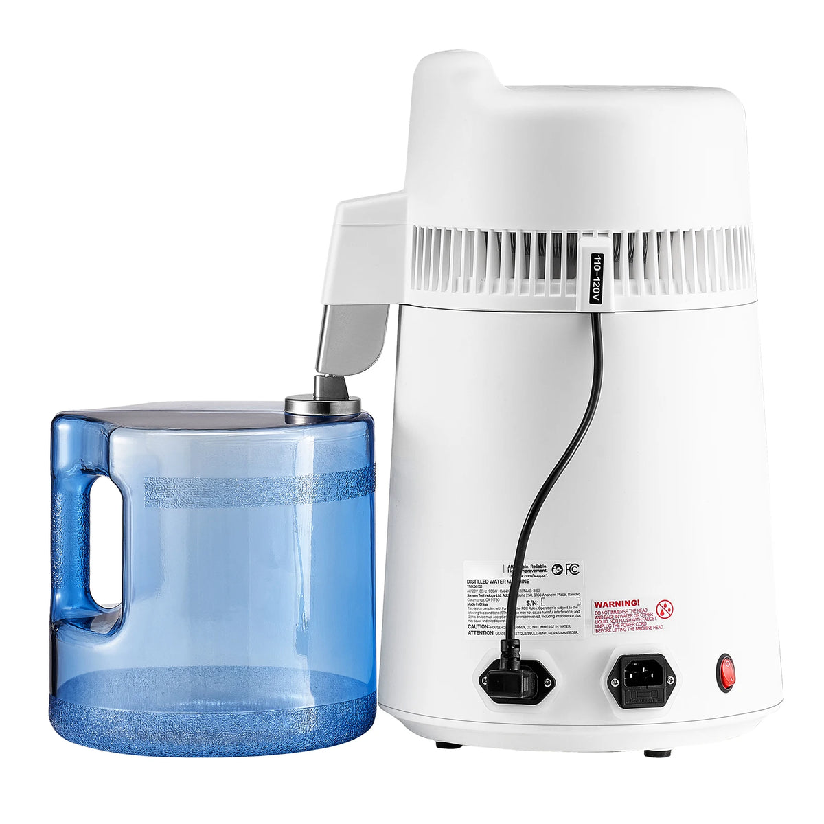 VEVOR Stainless Steel Water Distiller and Pure Water Purifier for Home