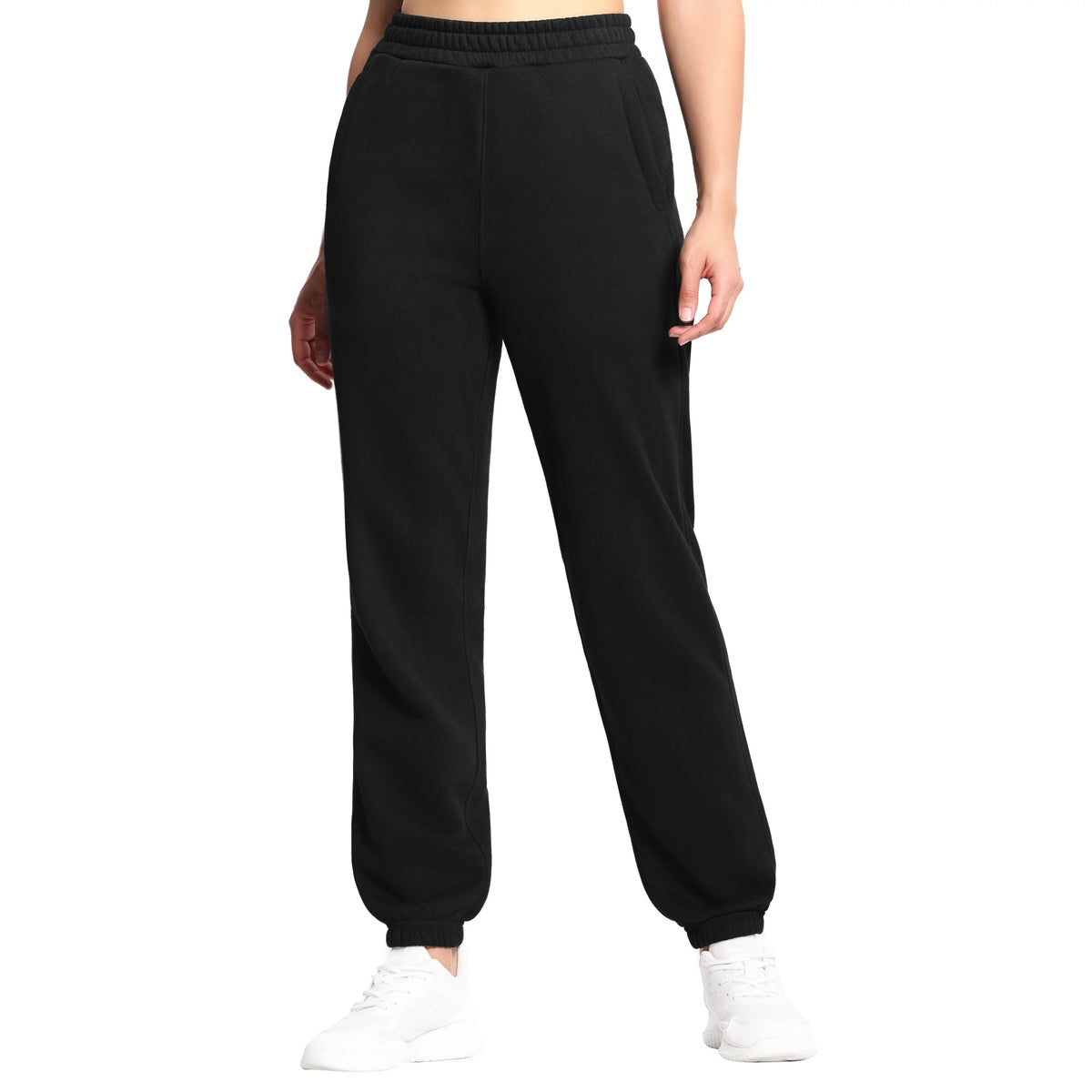 THE GYM PEOPLE Women's Fleece Workout Joggers With Pockets