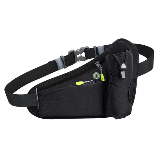 MOJOYCE Hydration Belt Pack Reflective Running Waist Bag Large Capacity
