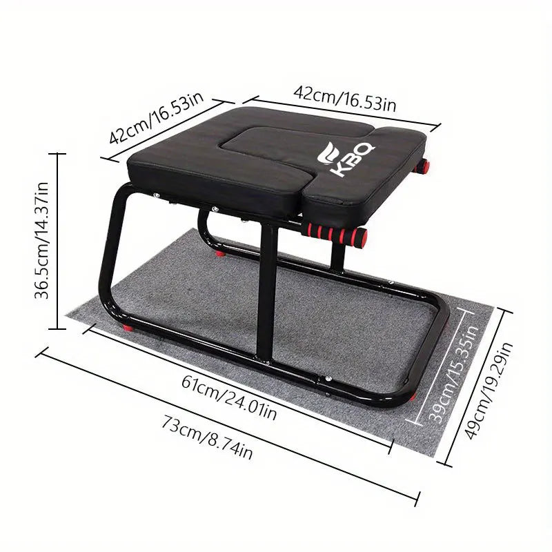 Home multifunctional inverted stool, double armrest yoga headrest bench, vertical yoga chair for balance training