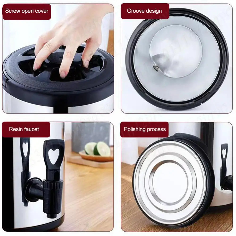 Shunmaii Stainless Steel Insulated Beverage Dispenser With Faucet