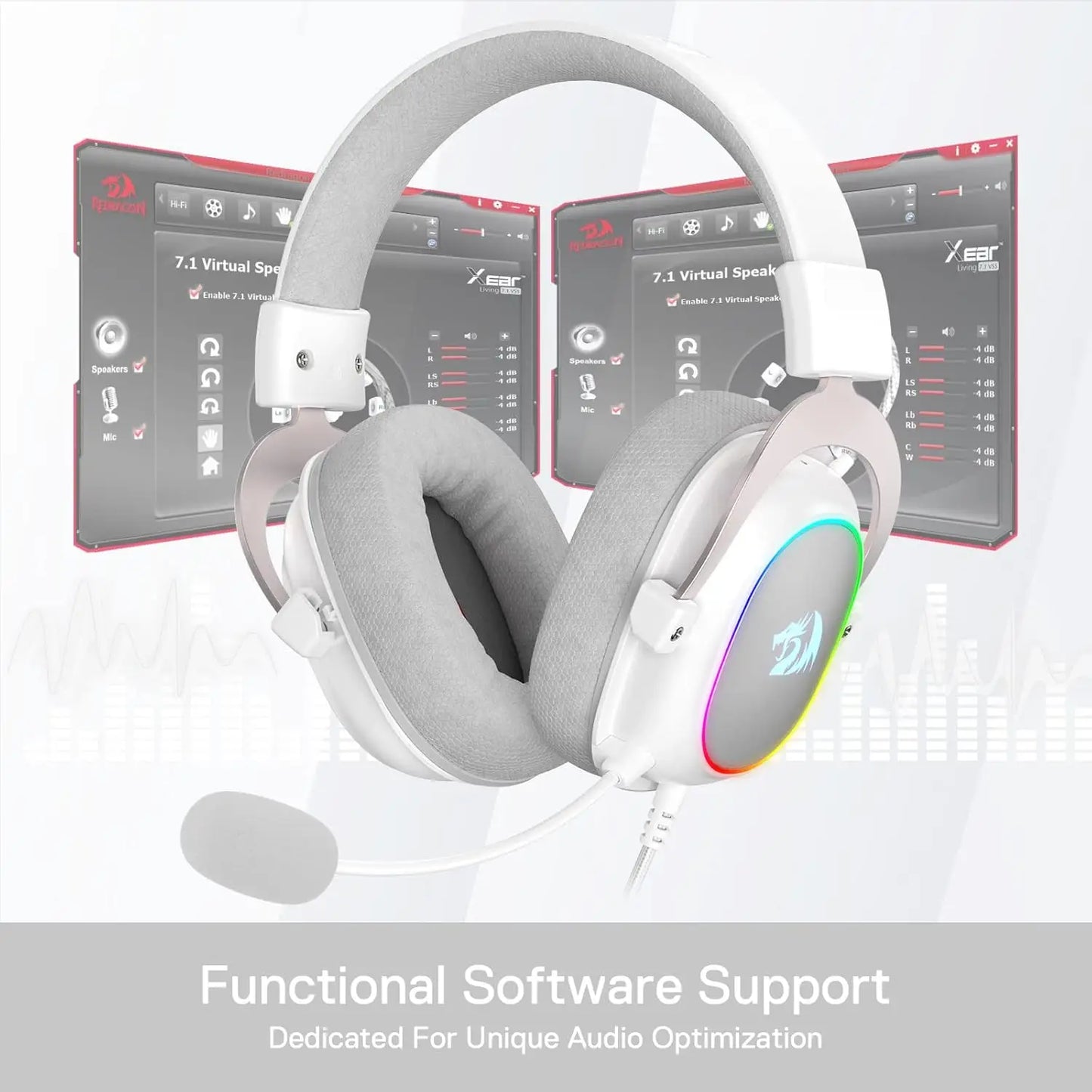 Redragon H510 Zeus X RGB Wired Gaming Headset With 7.1 Surround Sound