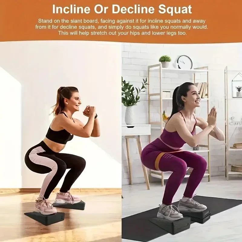Yoga Wedge Slant Boards Adjustable Bricks Set For Fitness