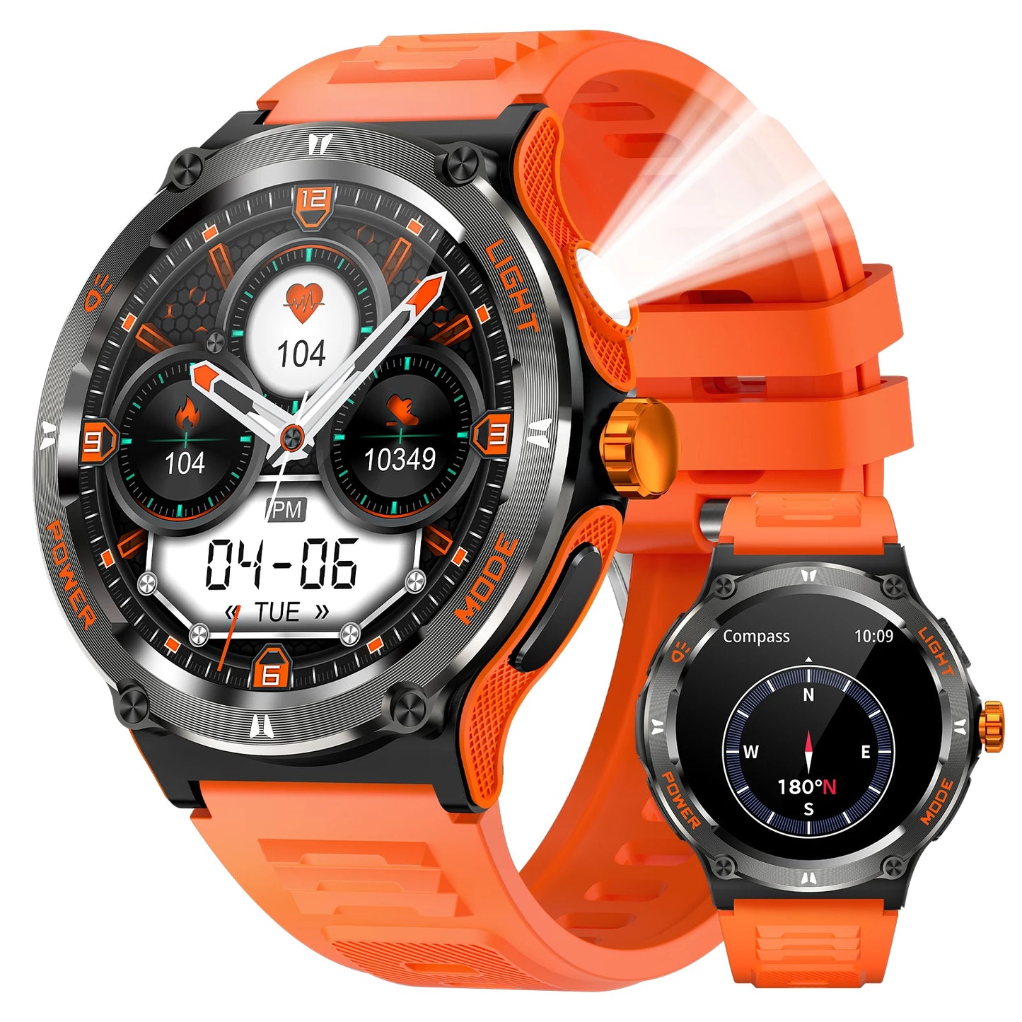 EIGIIS KT76 Smart Watch 3ATM Waterproof With Compass
