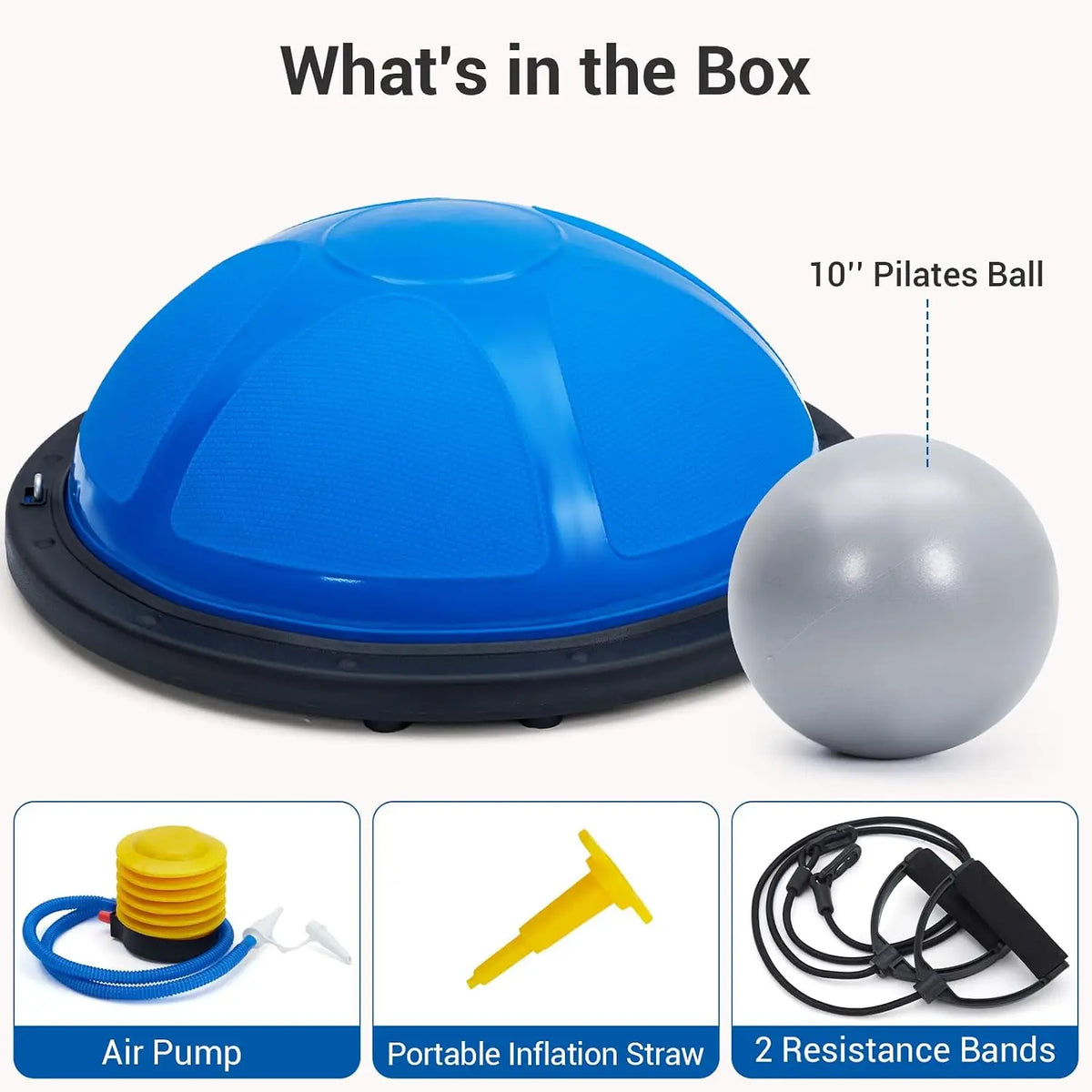 Half Balance Ball Trainer for Core Workouts and Home Fitness