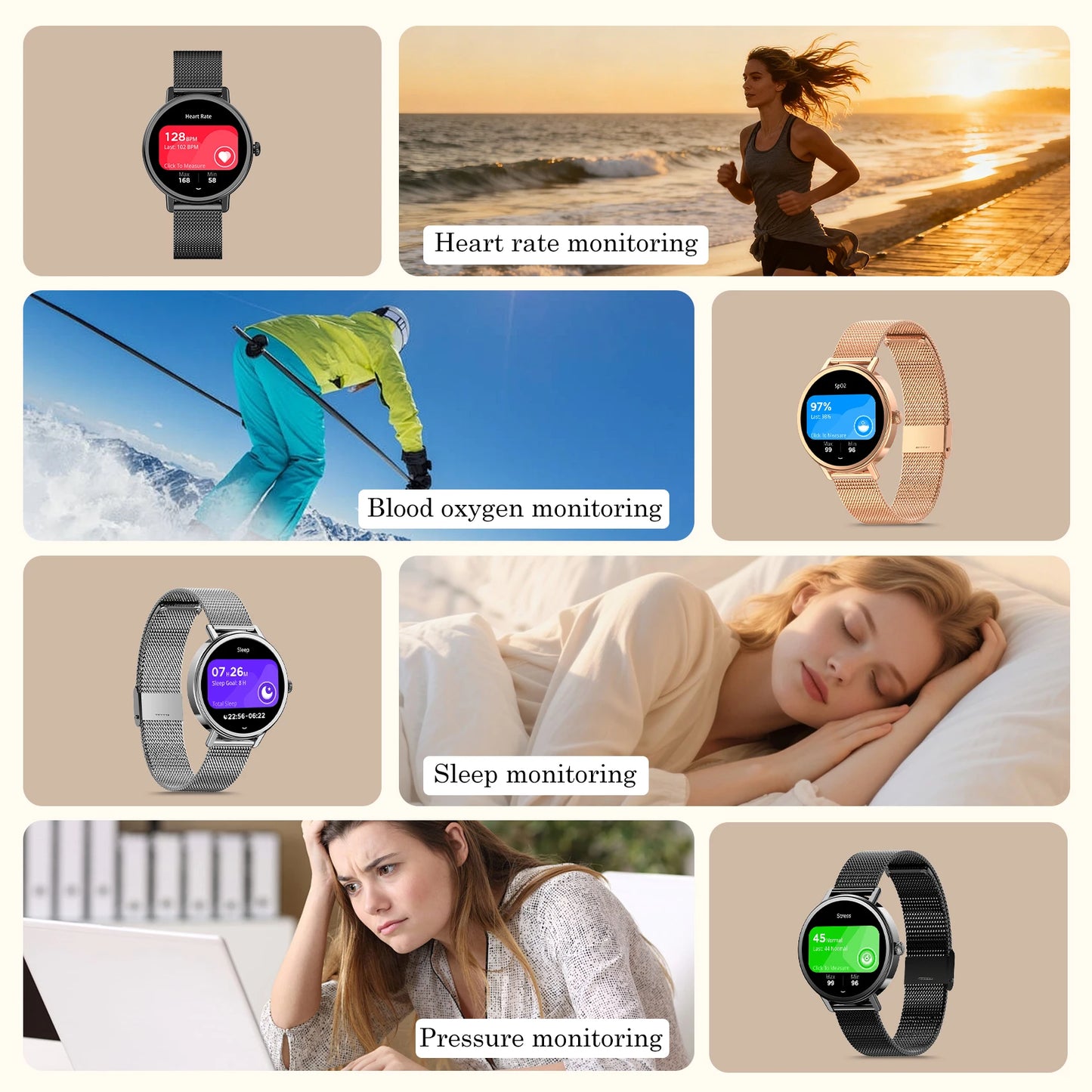 Blackview X30 Smartwatch With Health Monitor And Fitness Tracker