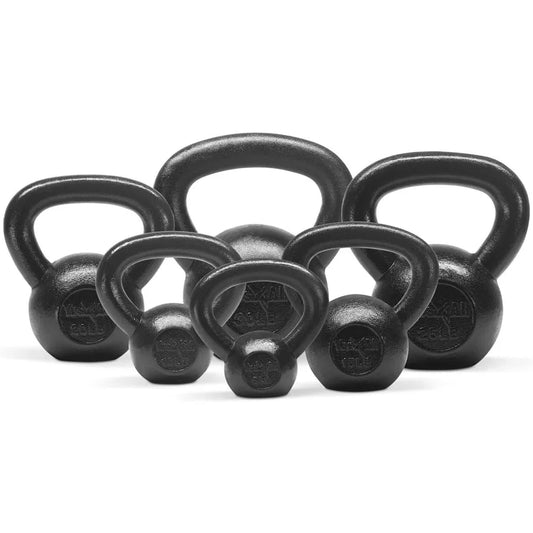 LISM Cast Iron Kettlebell Set For Strength Training Wide Handles