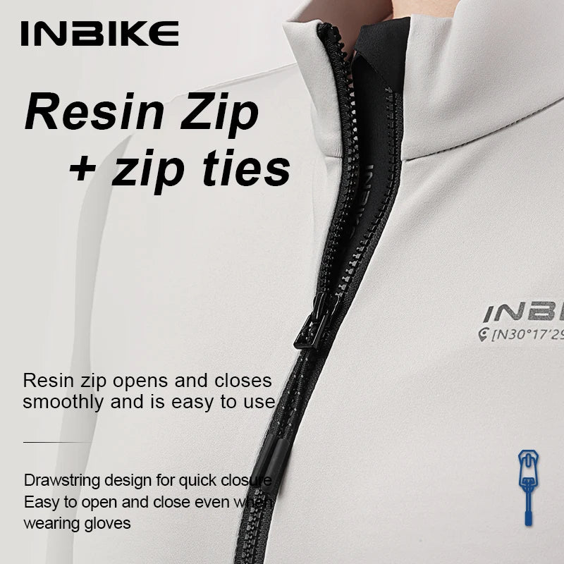 INBIKE Winter Fleece Cycling Jersey and Padded Bib Pants Set