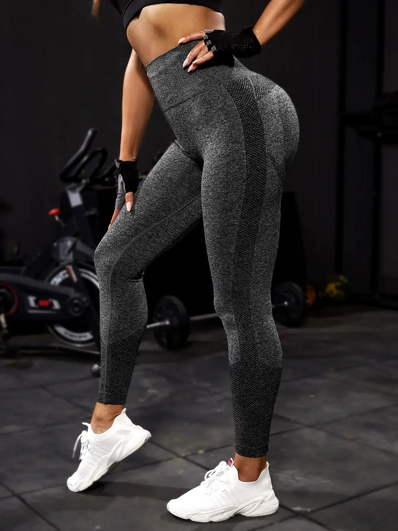Yoga Sport Women Seamless Leggings For Gym And Fitness Push Up