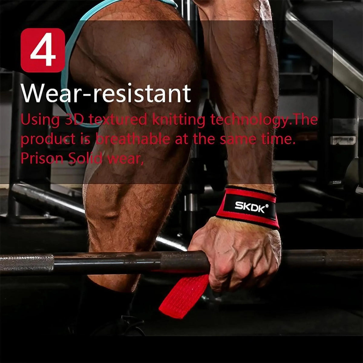Heavy Duty Padded Wrist Lifting Straps for Deadlift and Weightlifting
