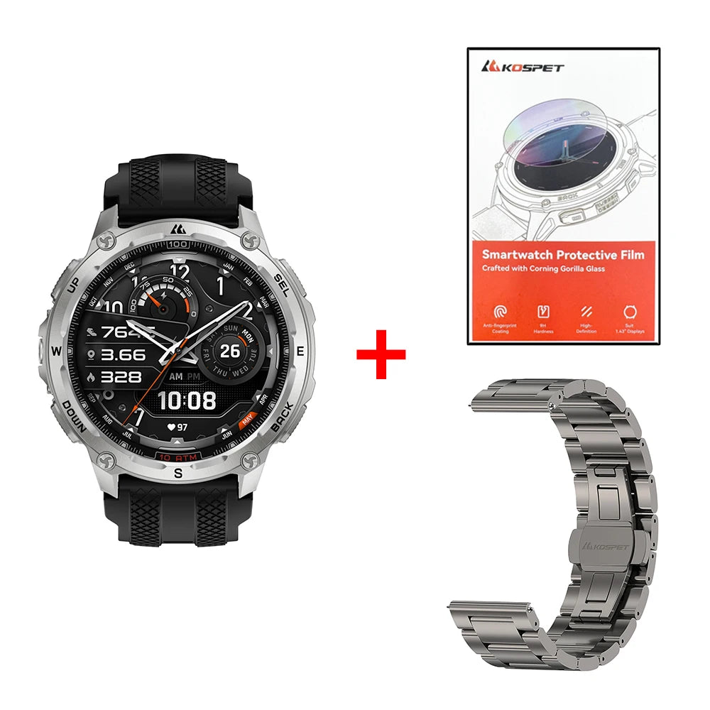 KOSPET Tank T4 Smart Watch with GPS and 10ATM Waterproof