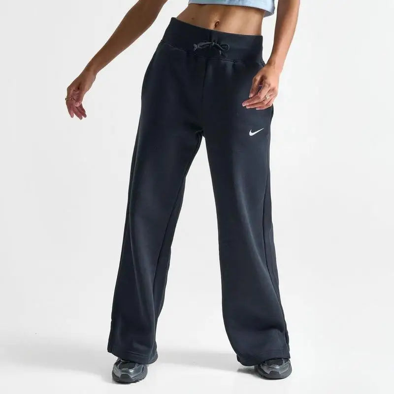 Nike Women's High-Waisted Wide-Leg Breathable Sweatpants for Yoga Fitness Outdoor Casual Sports Wear