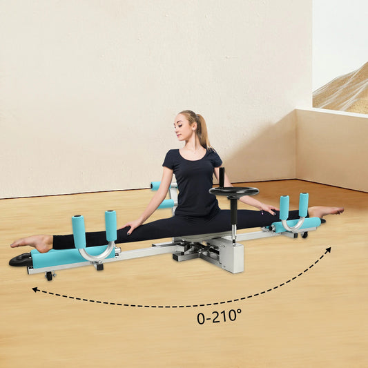 Leg Stretcher Machine, 0-210° Adjustable Split Machine for Flexibility Leg Stretching, 330.7lbs Heavy Duty Home Gym Equipment for Dance Yoga Martial Arts