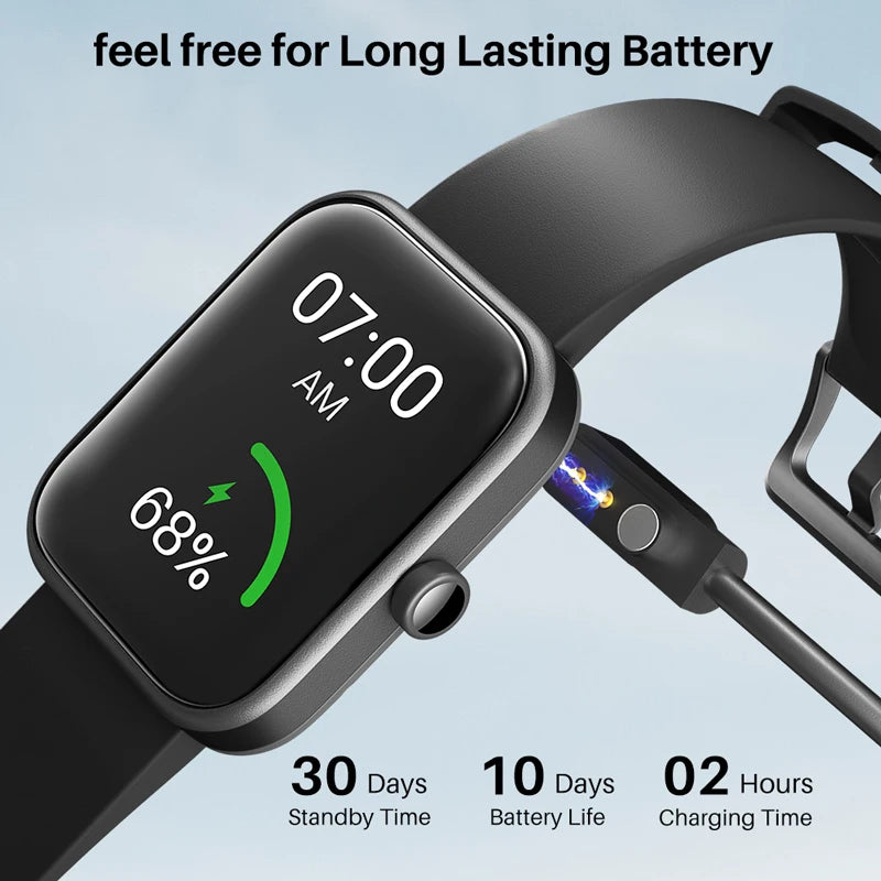 Refurbished TOZO S2 Smartwatch Waterproof 5ATM Smart Watch Alexa Built-in Fitness Tracker Swim Sport Watch for Android IOS