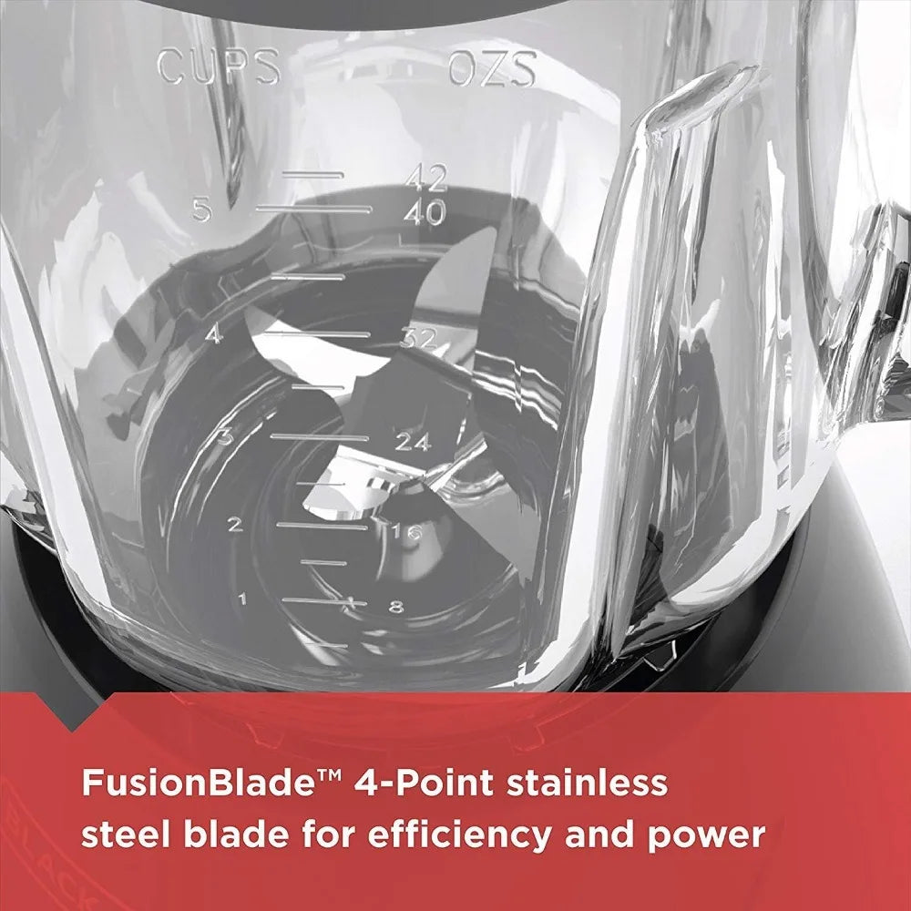 Countertop Blender with 6-Cup Glass Jar and 10-Speed Settings