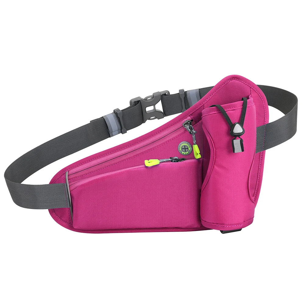 MOJOYCE Hydration Belt Pack Reflective Running Waist Bag Large Capacity