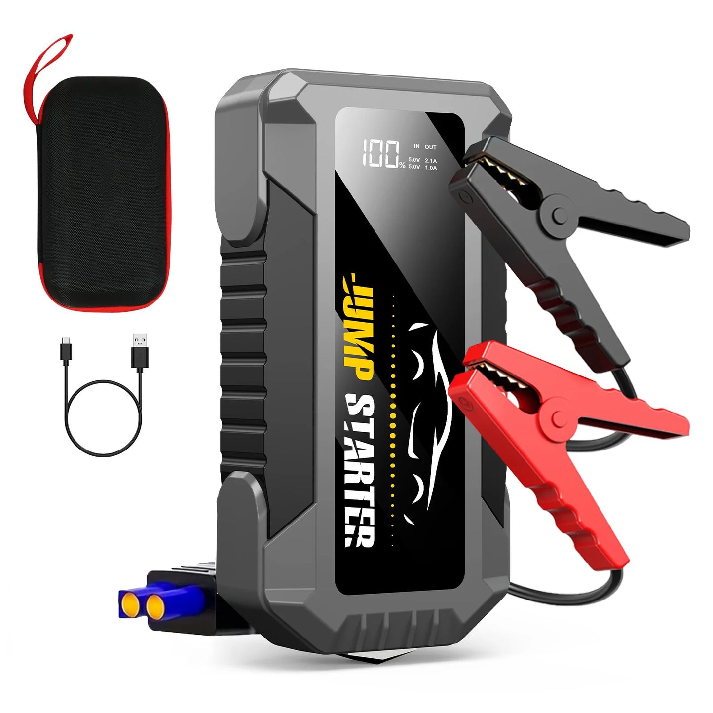 Car Jump Starter 5000A, Jump Starter Battery Pack (Up to 8L Gas & 7L Diesel Engines),20000mAh Battery Jumper Charger, Power Bank