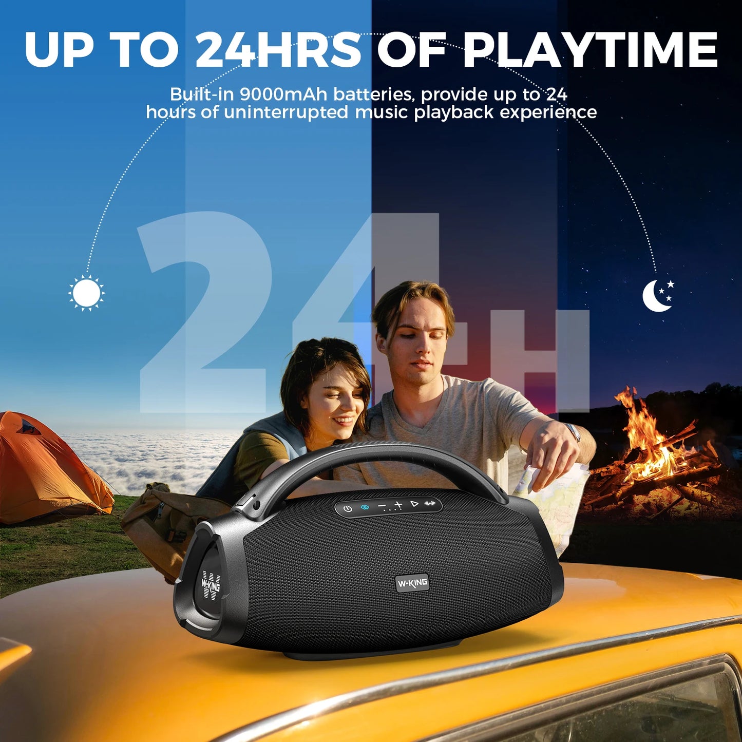 W-King X20 200W Portable Bluetooth Speaker IPX7 Waterproof