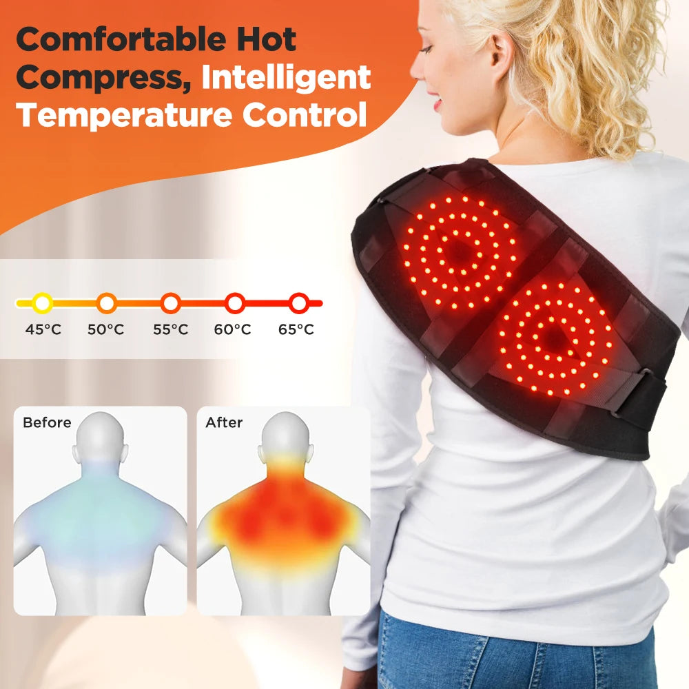 Hailicare Heated Lumbar Support Belt With Vibration Massage