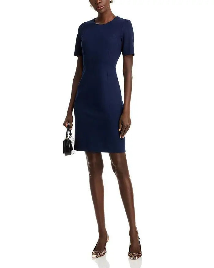 T Tahari Judianne Women's Short Sleeve Fitted Sheath Tennis Dress Sportswear Exclusive for Women