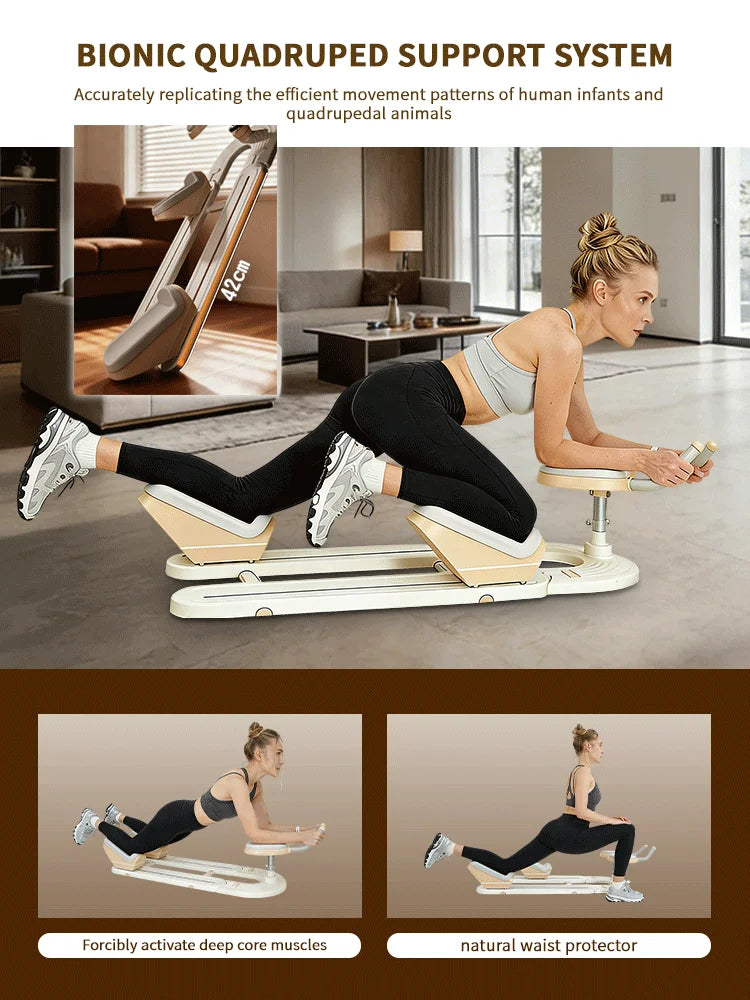 Back Stretch Trainer Home Spinal Twist Machine for Abdominal Crunches Waist Slimming Leg Extension Workouts