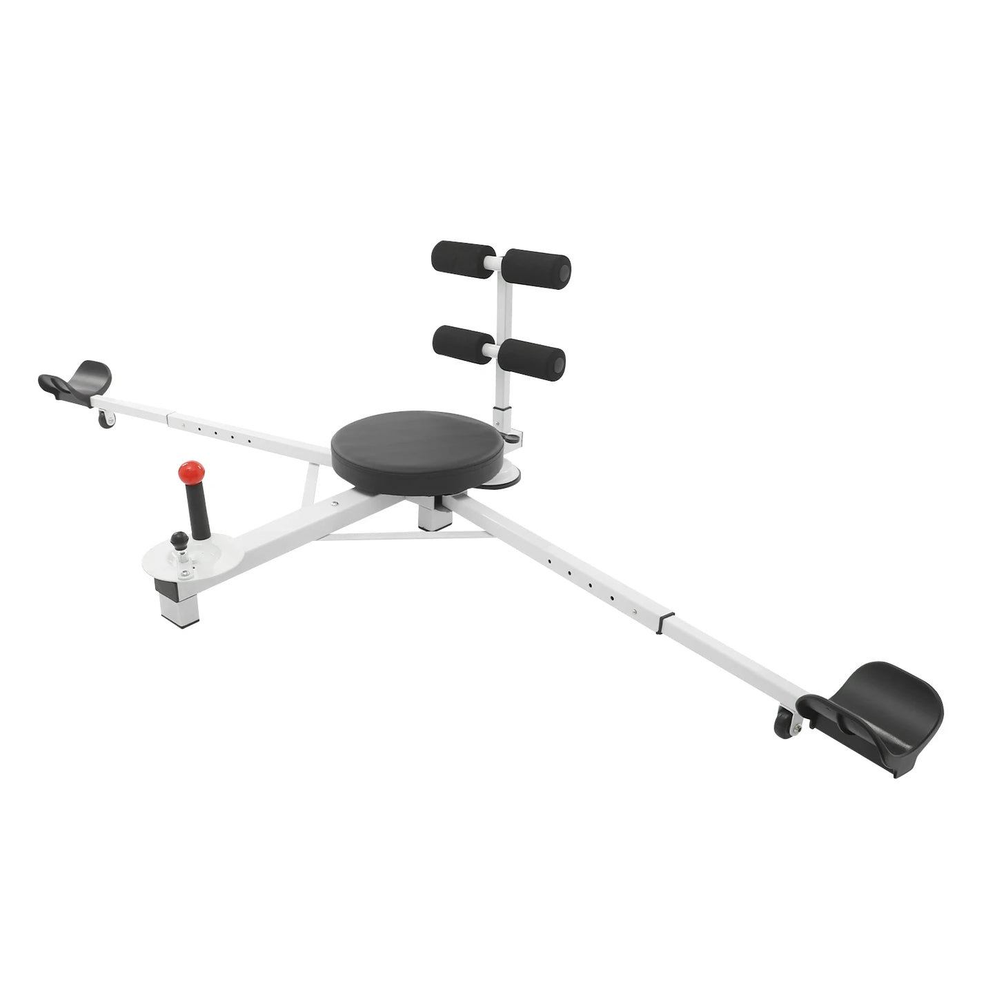 Foldable Leg Stretcher for Splits Yoga Dance, Adjustable 0-180° Opening Angle with 5 Telescopic Levels, Ergonomic Backrest & Suction Cup Base for Home Gym Flexibility